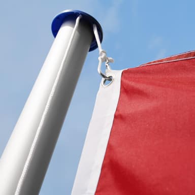 Aluminium flagstang - justerbar højde - Norge