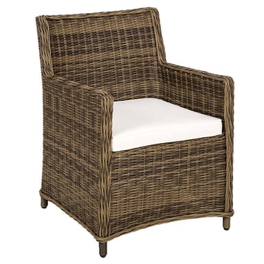 Sæt med 2 polyrattan havestole Côte d'Azur - sort/brun