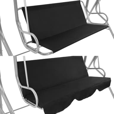 Hængesofa 185x110x160cm - sort