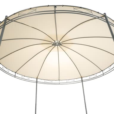 Havepavillon rund 350 cm. - beige