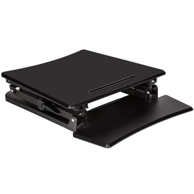 Mobilt mini skrivebord til én skærm - sort