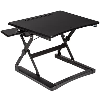 Mobilt mini skrivebord til én skærm - sort