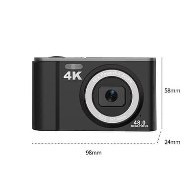 Digitalkamera 4K 48MP 16 x zoom 2,8-tommer skærm