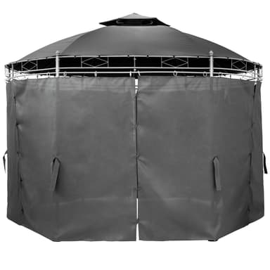 Havepavillon rund 350 cm. - anthrazit