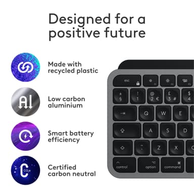 Logitech MX Keys S Mac trådløst tastatur
