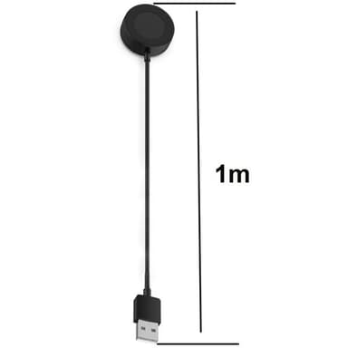 Opladningsstativ til garmin fenix 8 med usb-diskbase og 1 meter kabel