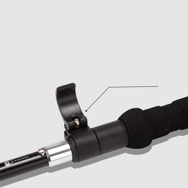 Ultralet vandrestav trekkingstang 5 sektion Rød