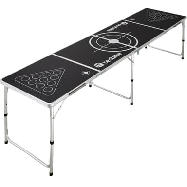 Beer pong bord Tijuana - sort/hvid