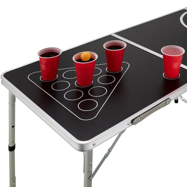 Beer pong bord Tijuana - sort/hvid