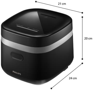 Philips 3000 Series riskoger HD3091/80 (sort)