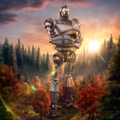Iron Studios The Iron Giant actionfigur (Giant & Hogarth Hughes)