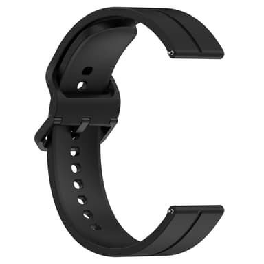Silikone erstatningsurremme til Haylou ur 22mm Sort