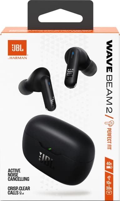 JBL Wave Beam 2 true wireless in-ear høretelefoner (sort)