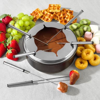 Petra 2-i-1 raclette og fondue 500004 (sort)
