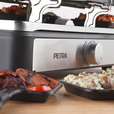 Petra 2-i-1 raclette og fondue 500004 (sort)