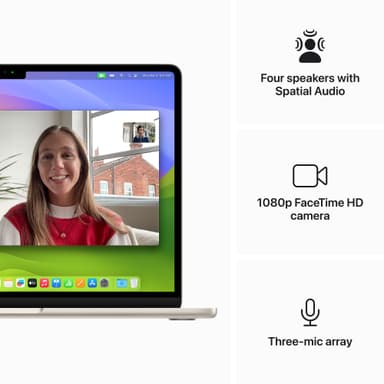 MacBook Air 13 M3 8/256GB (Stjerneskær)