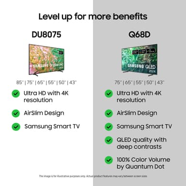 Samsung 43" DU8075 4K Smart TV (2024)