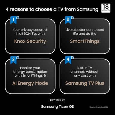 Samsung 43" DU8075 4K Smart TV (2024)