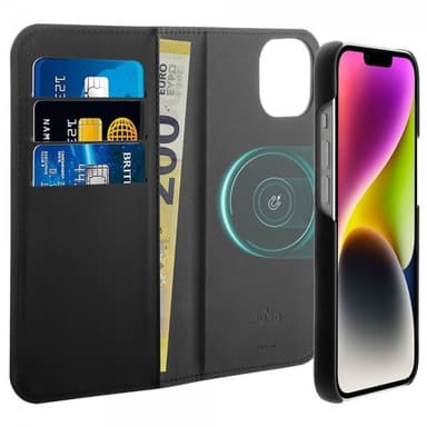 Puro iPhone 13/iPhone 14 Etui Detachable MagSafe Wallet Case Sort