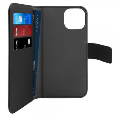 Puro iPhone 13/iPhone 14 Etui Detachable MagSafe Wallet Case Sort