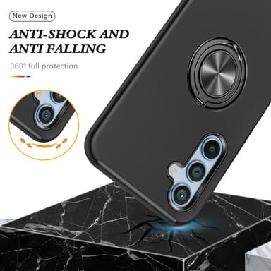 Til Samsung Galaxy A36 5G Hybrid Cover med Roterbar Ringholder