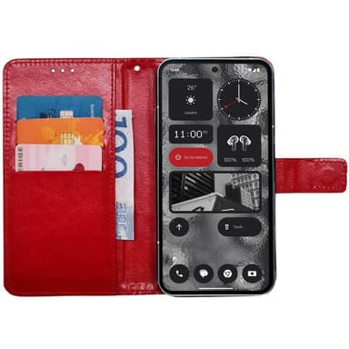 Wallet cover 3-kort Nothing Phone (2) - Rød
