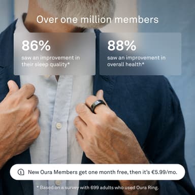 Oura Ring Gen3 Heritage smart-ring størrelse 9 (sort)