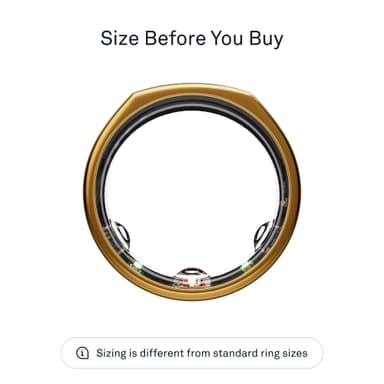 Oura Ring Gen3 Heritage smart-ring størrelse 6 (guld)
