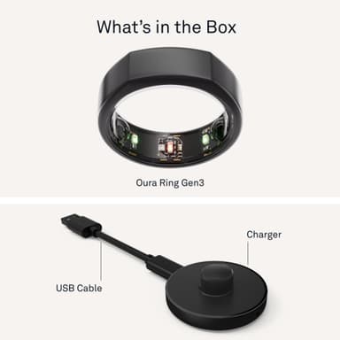 Oura Ring Gen3 Heritage smart-ring størrelse 11 (stealth)