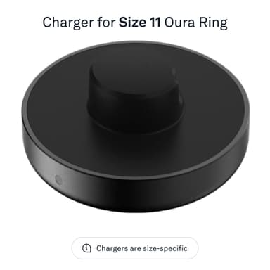 Oura Ring Gen3 oplader (størrelse 11)