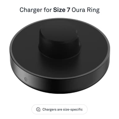 Oura Ring Gen3 oplader (størrelse 7)