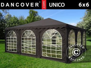 Pagodetelt UNICO 6x6m, Sort