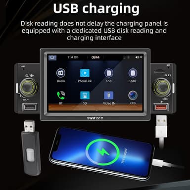 5"" Car Play Car Stereo Mobile Connection Bluetooth MP5-afspiller