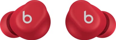 Beats Solo Buds true wireless in-ear høretelefoner (gennemsigtig rød)
