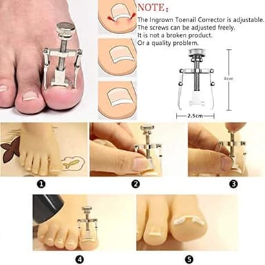 Pedicure & Manicure Kit med etui - 7 dele