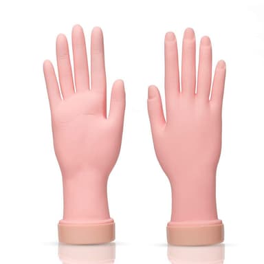 Træningshånd i silikone til negle / manicure