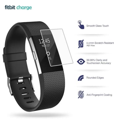 Fitbit Charge 2 skærmbeskyttelse 5-pak