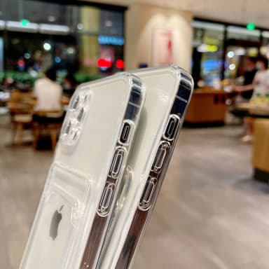 Mobilcover med kortholder Gennemsigtig iPhone 13 Pro