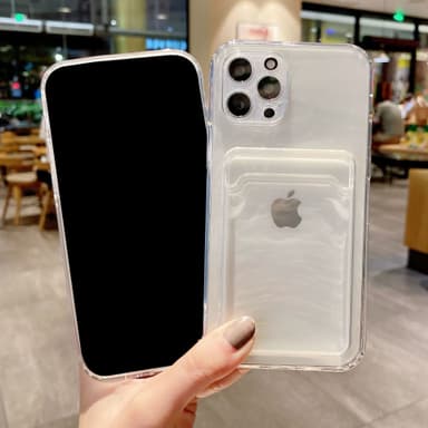 Mobilcover med kortholder Gennemsigtig iPhone 13 Pro