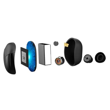 Flip1 Ægte trådløse headset-øretelefoner sort