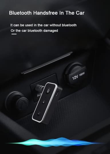 Bluetooth 5.0 modtager / Aux biladapter