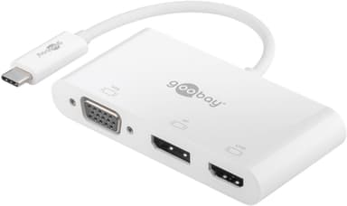 USB-C™ multiport-adapter med VGA, DisplayPort™, HDMI™