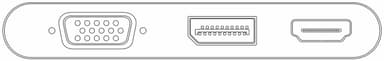 USB-C™ multiport-adapter med VGA, DisplayPort™, HDMI™