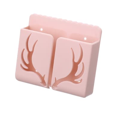 Selvklæbende vægmonteret opbevaringsboks Plast Pink