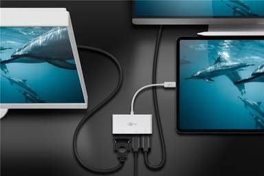 USB-C™ multiport-adapter med VGA, DisplayPort™, HDMI™
