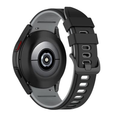 Samsung Galaxy Watch 4 Classic armbånd silikone Sort+grå