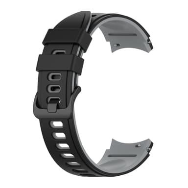 Samsung Galaxy Watch 4 Classic armbånd silikone Sort+grå