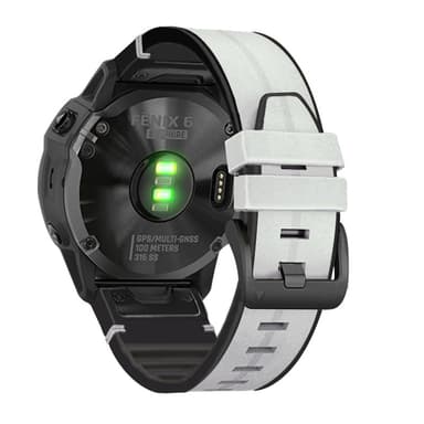 TPU urrem til Garmin Fenix 6 22mm Hvid
