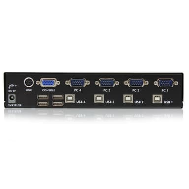 StarTech.com SV431USB, 1920 x 1440 pixel, Stativ-montering, 1U, Sort