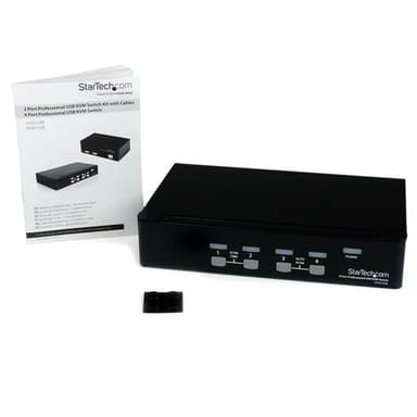 StarTech.com SV431USB, 1920 x 1440 pixel, Stativ-montering, 1U, Sort
